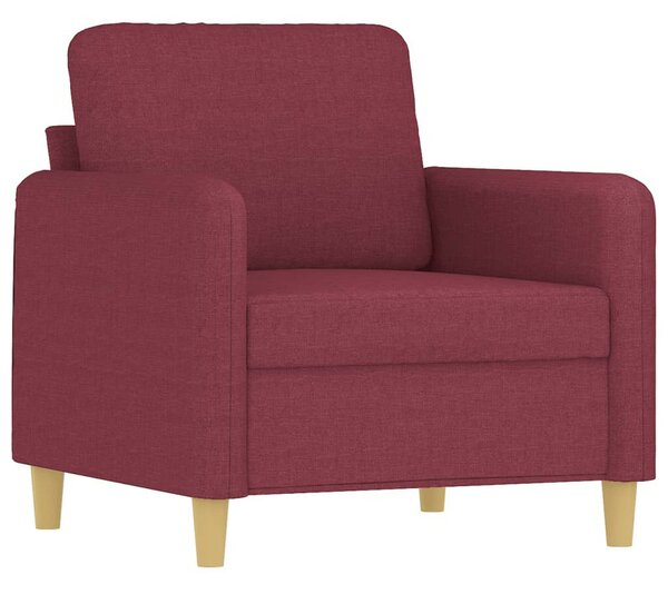 VidaXL bordó szövet kanapéfotel lábtartóval 60 cm