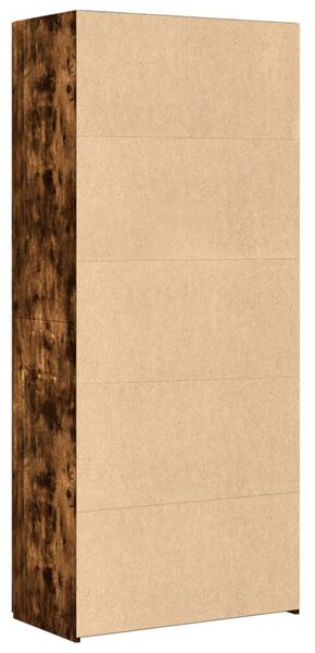 VidaXL füstös tölgy színű szerelt fa magasszekrény 80 x 42,5 x 185 cm