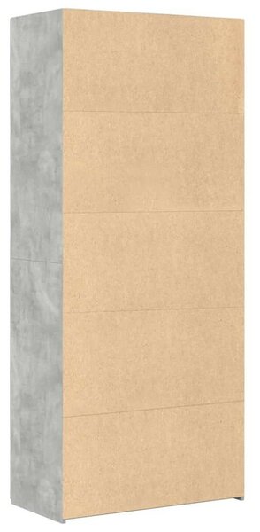 VidaXL betonszürke szerelt fa magasszekrény 80 x 42,5 x 185 cm
