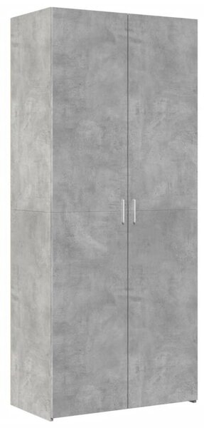 VidaXL betonszürke szerelt fa magasszekrény 80 x 42,5 x 185 cm