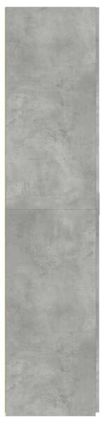 VidaXL betonszürke szerelt fa magasszekrény 80 x 42,5 x 185 cm