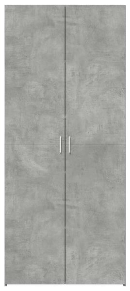 VidaXL betonszürke szerelt fa magasszekrény 80 x 42,5 x 185 cm