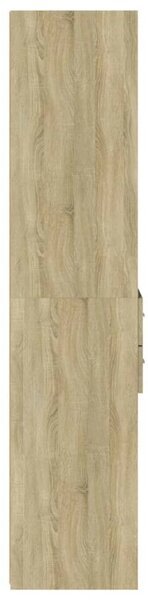 VidaXL sonoma tölgy színű szerelt fa magasszekrény 45 x 42,5 x 185 cm