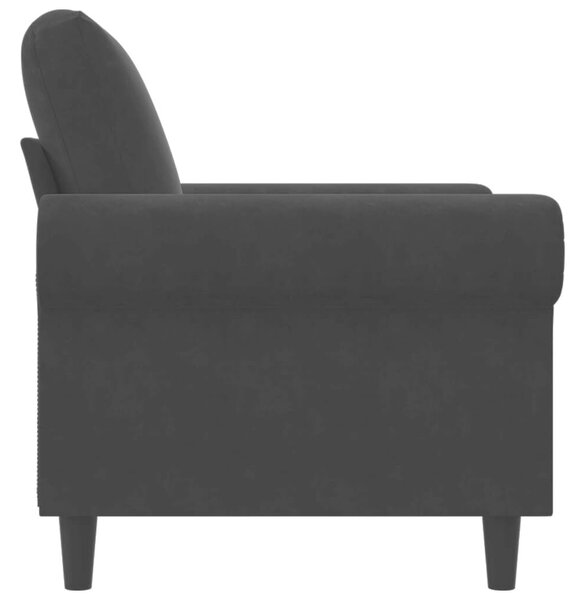 VidaXL fekete bársony kanapéfotel 60 cm