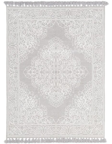 Salima szürke kézzel szőtt pamut szőnyeg, 160 x 230 cm - Westwing Collection
