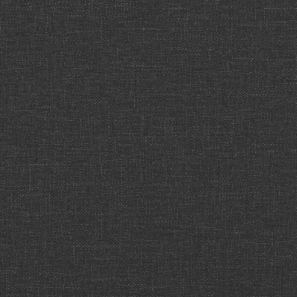 VidaXL fekete szövetpad háttámlával 120 x 62 x 75,5 cm