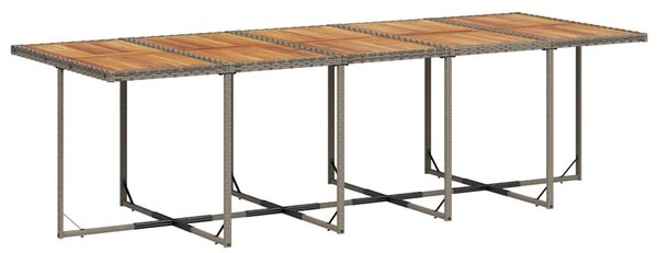 15 részes szürke polyrattan kerti ülőgarnitúra párnákkal