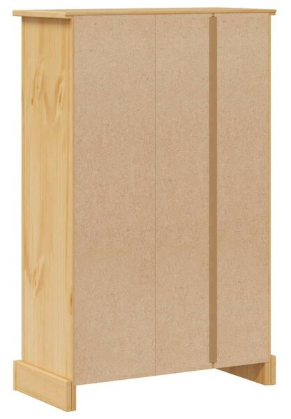 VidaXL Corona tömör fenyőfa fürdőszobaszekrény 70 x 33 x 110 cm