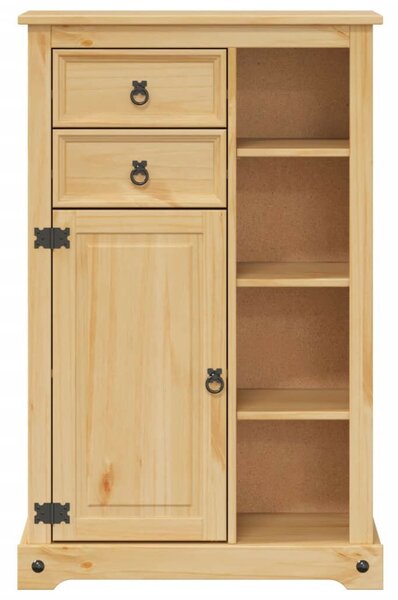 VidaXL Corona tömör fenyőfa fürdőszobaszekrény 70 x 33 x 110 cm