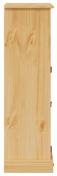 VidaXL Corona tömör fenyőfa fürdőszobaszekrény 70 x 33 x 110 cm