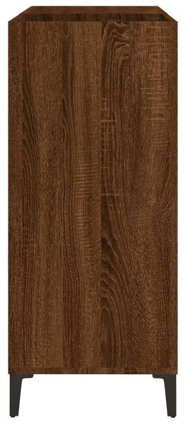 VidaXL barna tölgy színű szerelt fa hanglemezszekrény 84,5x38x89 cm