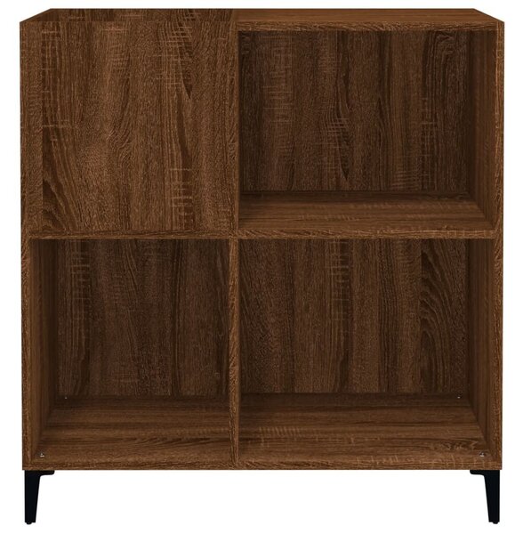 VidaXL barna tölgy színű szerelt fa hanglemezszekrény 84,5x38x89 cm