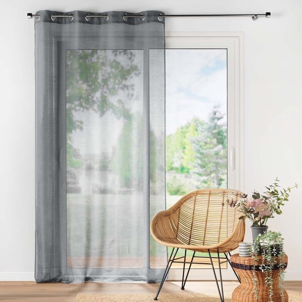 Szürke átlátszó függöny 140x240 cm Lissea – douceur d'intérieur