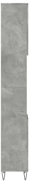 VidaXL betonszürke szerelt fa fürdőszobaszekrény 30 x 30 x 190 cm