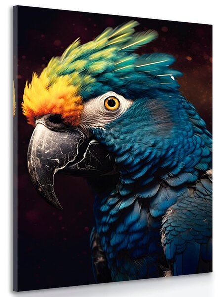 Kép papagáj kék-arany változatban