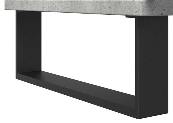 VidaXL betonszürke szerelt fa fürdőszobai mosdószekrény 65x33x60 cm