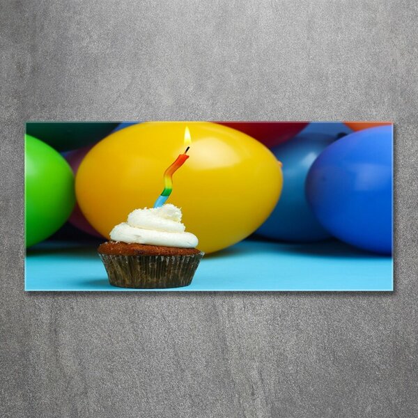 Akril üveg kép Születésnapját cupcake