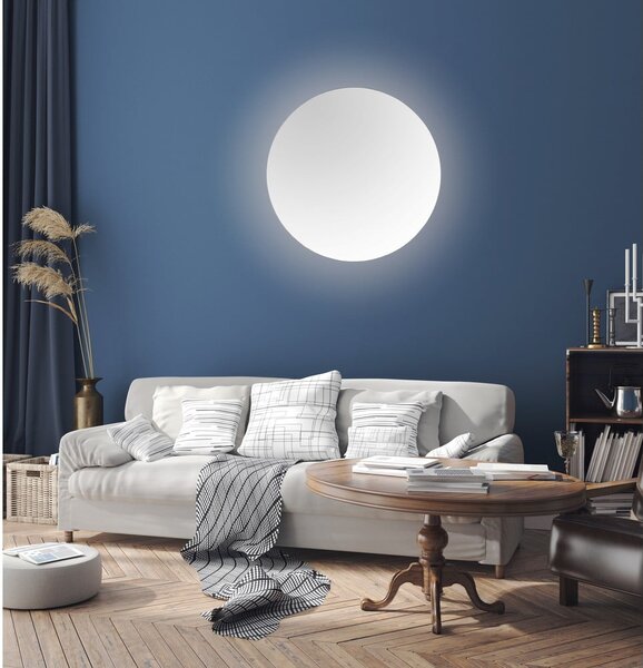 Fali tükör világítással ø 60 cm Luna – Mirrors and More
