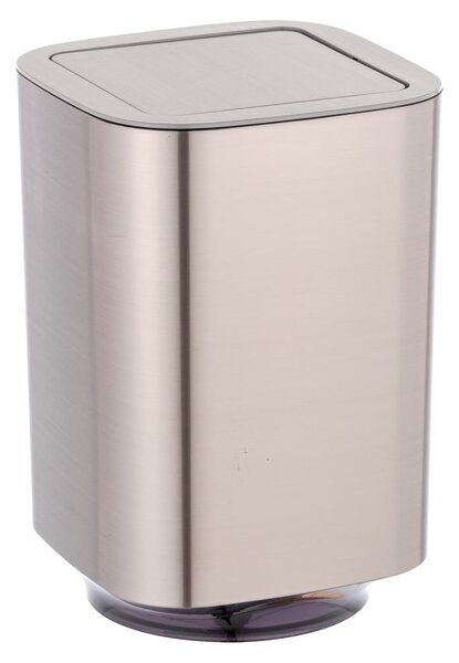 Fényes ezüstszínű műanyag szemetes 5,5 l Auron – Wenko
