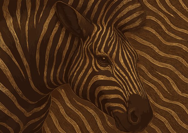 Fotótapéta Zebra absztrakt színkavalkádban, Absztrakt fotótapéta, Népszerű fotótapéta, t00011 - Tapeko.hu