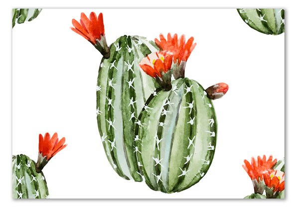 Fali üvegkép Kaktuszok
