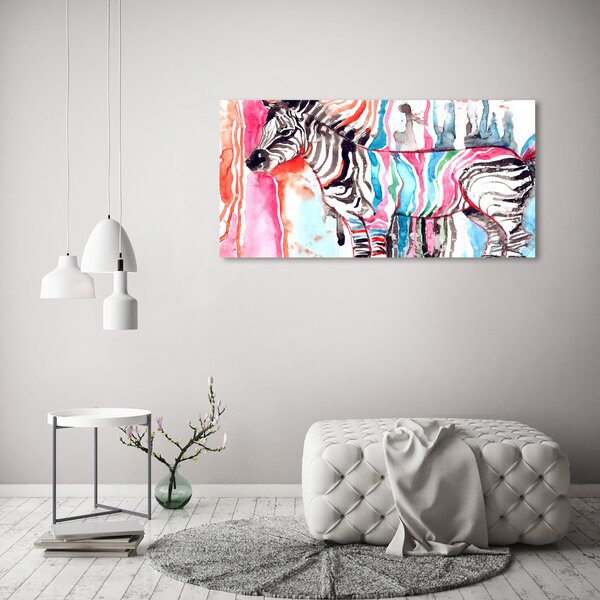 Akrilkép Színes zebra
