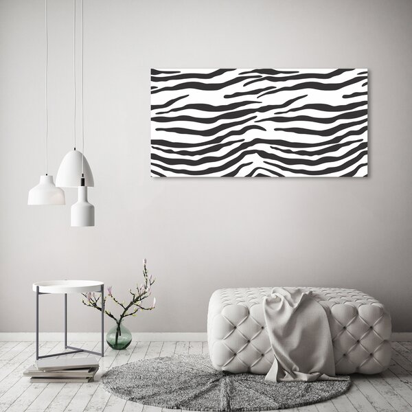 Akrilüveg fotó Zebra háttér