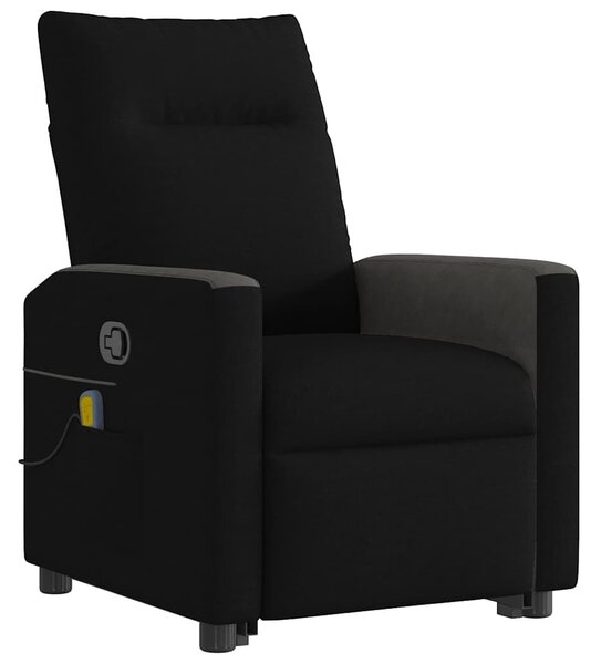 VidaXL fekete szövet dönthető masszázs- és állófotel