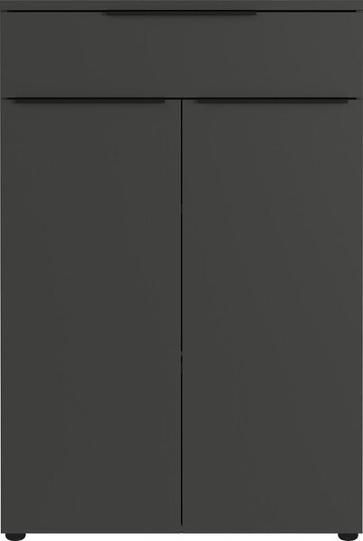 Antracitszürke magas komód 81x120 cm Mailand – Germania