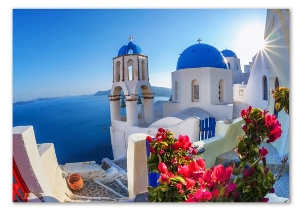 Üvegkép falra Santorini görögország