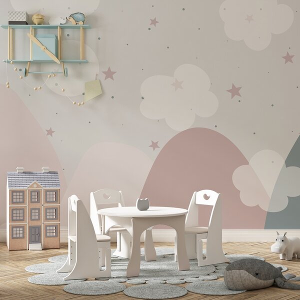 Fotótapéta Tájkép felhőkkel és csillagokkal, Modern fotótapéta, Modern fotótapéta, w02000 - Muralas.hu