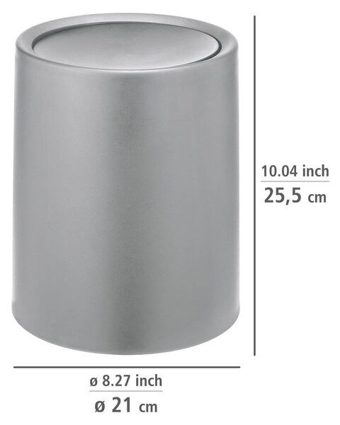 Szürke műanyag szemetes 6 l Atri – Wenko