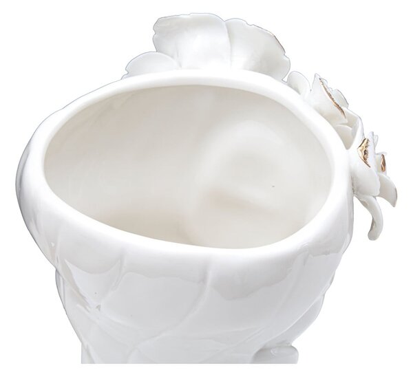 Cute Woman fehér porcelán váza - Mauro Ferretti