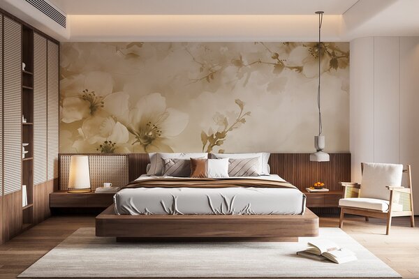 Fotótapéta Finom virágzás lágy árnyalatokban, Modern fotótapéta, Modern fotótapéta, w02068v1 - Muralas.hu