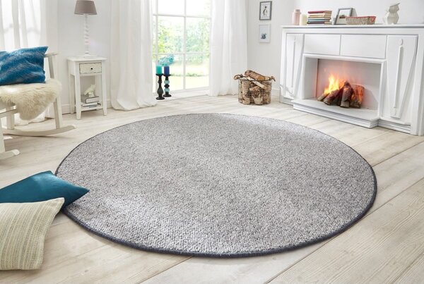 Szürke kerek szőnyeg ø 200 cm Wolly – BT Carpet