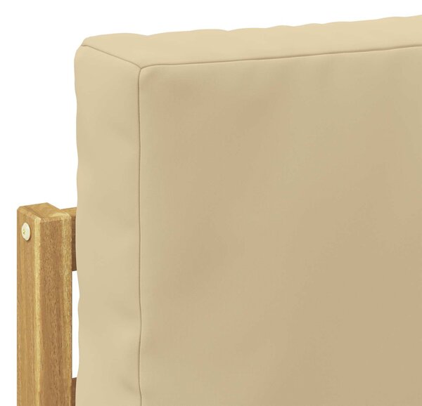 VidaXL Kültéri kanapé szett 8 pcs Fehér és Bézs 308 x 130,5 x 73 cm