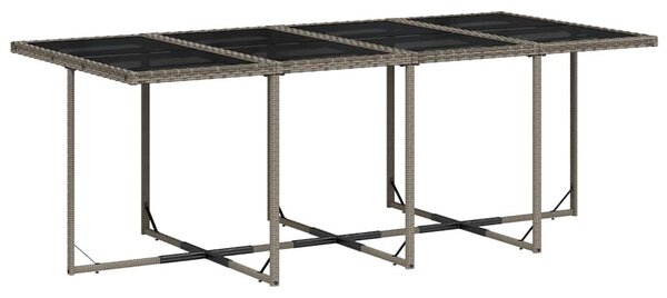 13 részes szürke polyrattan kerti ülőgarnitúra párnákkal