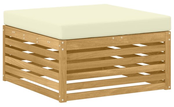 VidaXL Kültéri kanapé szett 4 pcs Fehér és Krém színű
