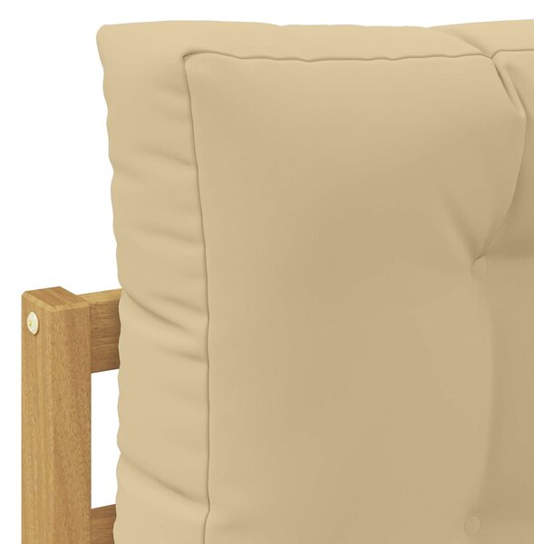 VidaXL Kültéri kanapé szett 4 pcs Fehér és Bézs 251,5 x 172,5 x 73 cm