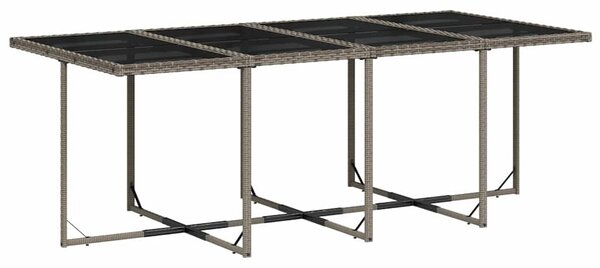 13 részes szürke polyrattan kerti ülőgarnitúra párnákkal