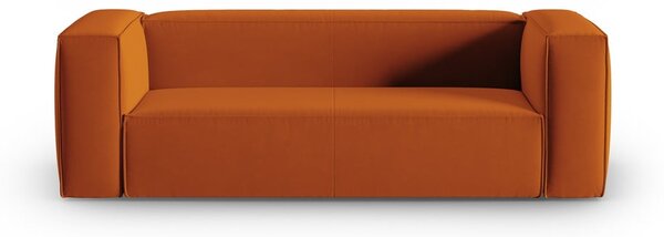 Narancssárga bársony kanapé 200 cm Mackay – Cosmopolitan Design