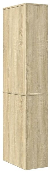 VidaXL Fürdőszobaszekrény - Fa - Keskeny - 135cm