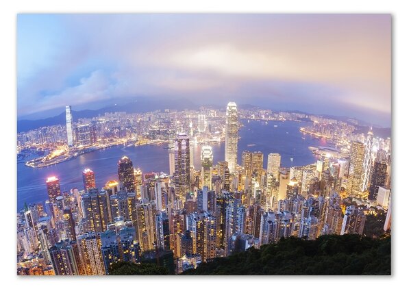Akrilüveg fotó Hong kong panoráma