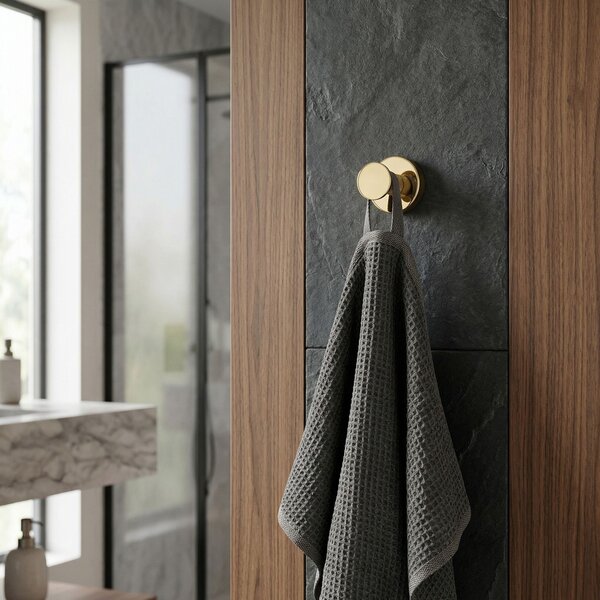 Rea Modern, 1 törölközőtartó akasztó, 6606A, arany, REA-98044