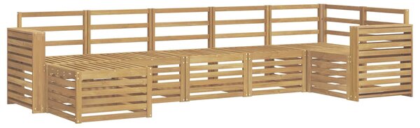 VidaXL Kültéri kanapé szett 7 pcs Fehér
