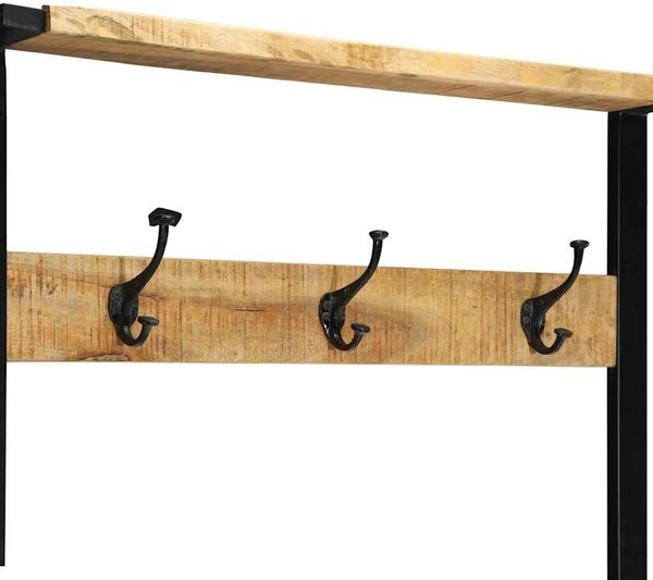 VidaXL tömör nyers mangófa ruhatartó állvány 80x40x190 cm