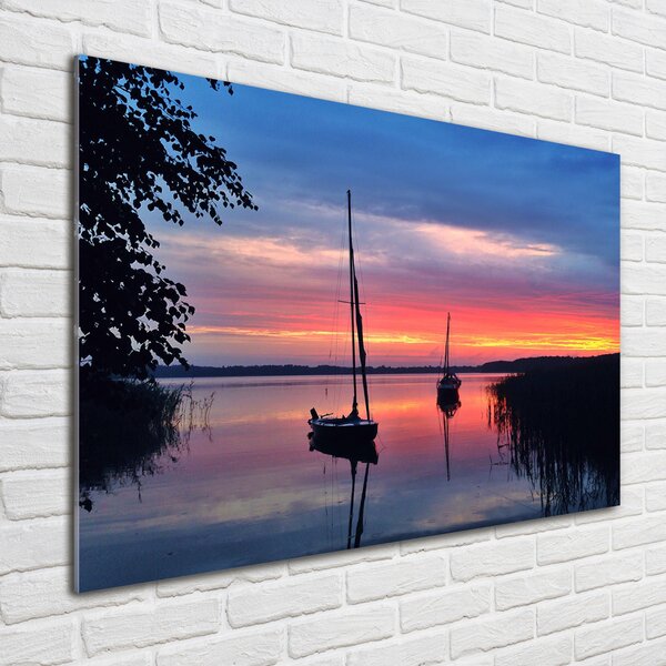 Akril üveg kép Vitorlások a sunset
