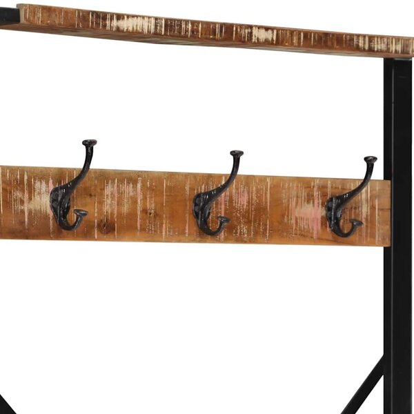 VidaXL tömör újrahasznosított fa ruhatartó állvány 80x40x190 cm