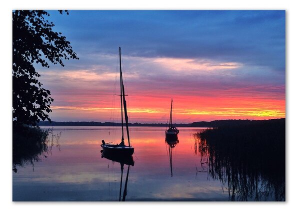 Akril üveg kép Vitorlások a sunset