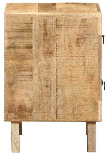 VidaXL éjjeliszekrény 2 db 40x32x46 cm tömör nyers mangófa
